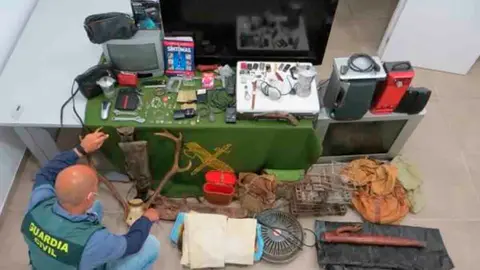 Objetos sustra&iacute;dos por los robos en Montefr&iacute;o (Granada)