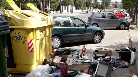 Contenedor de basura en Jerez