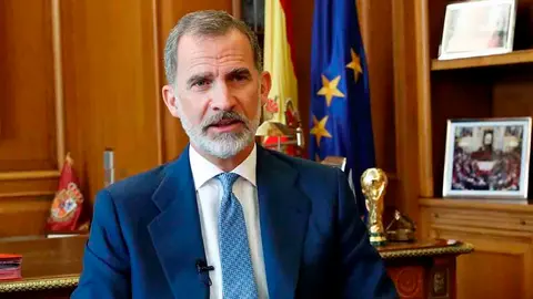 Felipe VI en su despacho