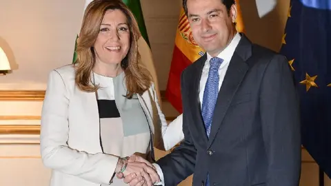 Susana D&iacute;az y Juanma Moreno