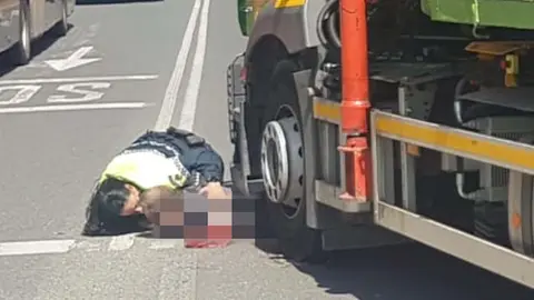 Accidente cami&oacute;n Sevilla