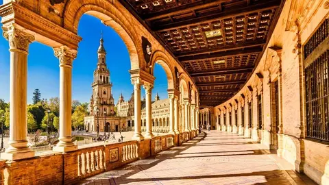 Plaza de Espa&ntilde;a en Sevilla