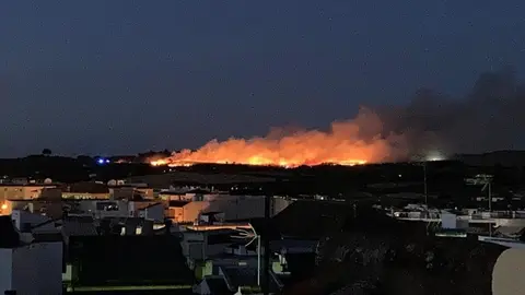 Incendio forestal en Bollullos Par del Condado