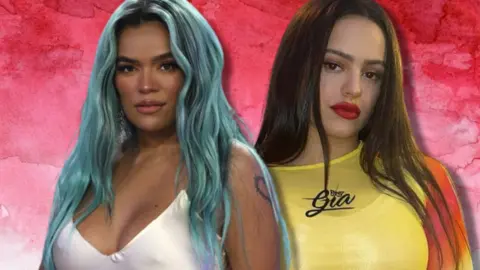 Karol G y Rosal&iacute;a / El Mira