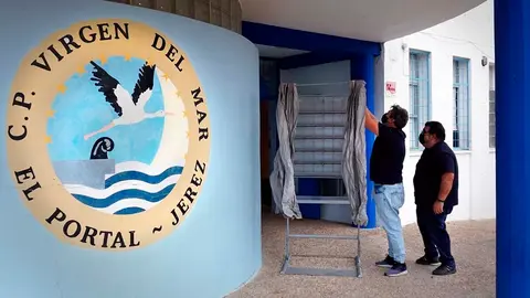 Preparativos de las elecciones en las barriadas ruralels de Jerez