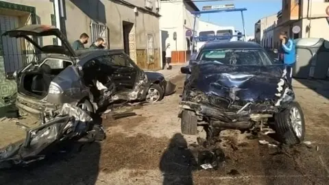 Estado en el que quedaron los veh&iacute;culos