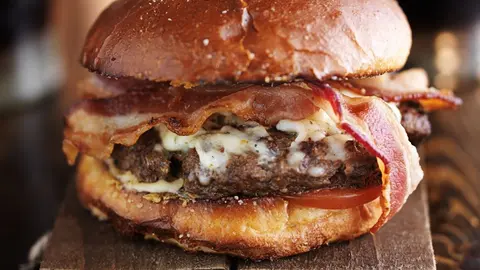 Hamburguesa estilo americano