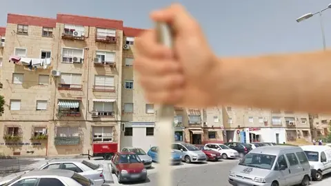 Hombre con cuchillo en la barriada de La Granja de Jerez de la Frontera