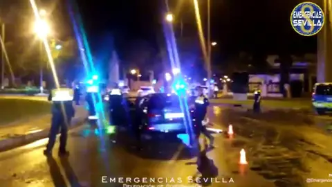 Arriesgada persecuci&oacute;n por el centro de Sevilla para huir de un control de alcoholemia