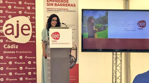 Gloria Baz&aacute;n - Emprende Sin Barreras - AJE C&aacute;diz