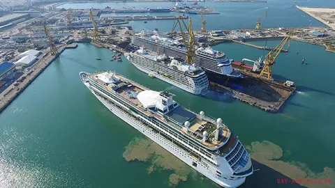 Repraci&oacute;n de un crucero en Navantia