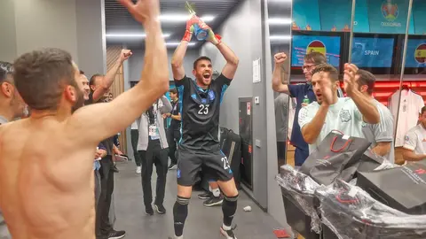 Unai Sim&oacute;n es el h&eacute;roe en el encuentro de la Selecci&oacute;n de F&uacute;tbol de Espa&ntilde;a contra Suiza en los cuartos de la Eurocopa 2020 (1)