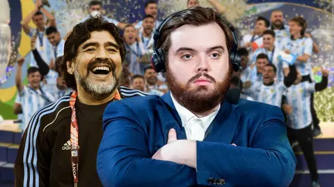 Ibai Llanos recibe mensajes de Diego Maradona en plena final de la Copa Am&eacute;rica