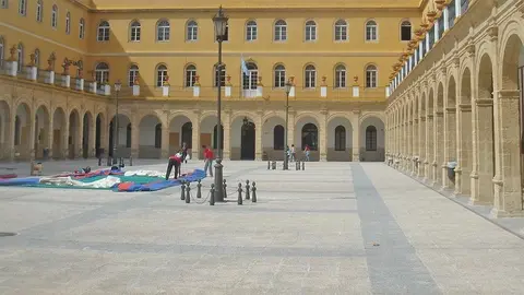 Patio del colegio San Luis Gonzaga