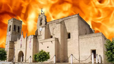 Un incendio forestal prende en llamas un paraje de Villalba del Alcor