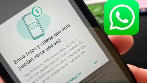 WhatsApp permite enviar fotos y v&iacute;deos que solo se pueden ver una vez