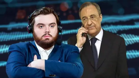 Ibai Llanos y Florentino P&eacute;rez | Foto: El Mira