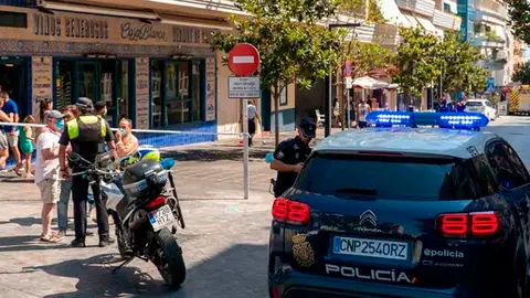 Polic&iacute;a Nacional durante el atropello m&uacute;ltiple en Marbella | EFE