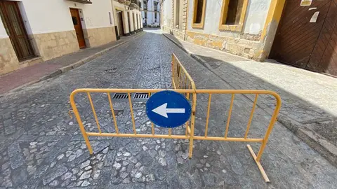 Corte de tr&aacute;fico en Jerez en el eje de la Plaza Arroyo
