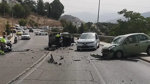 Accidente de tr&aacute;fico en la Ronda Sur de Ja&eacute;n