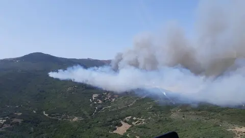 Incendio forestal en Tarifa (C&aacute;diz)