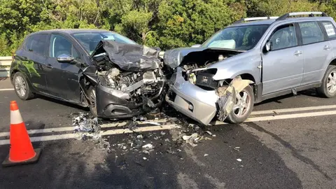 Choque entre veh&iacute;culos en Marbella