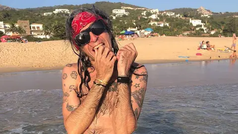 Mario Vaquerizo en la Playa de Los Alemanes