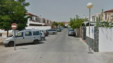 Calle Torre de Roche, en la urbanizaci&oacute;n La Marquesa, en Jerez de la Frontera