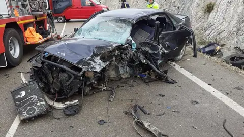 Choque entre coches en Espiel con un muerto