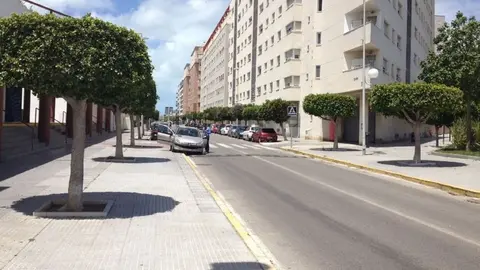 La calle Am&eacute;rica en C&aacute;diz