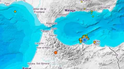 Terremotos de este domingo 29 de agosto en el mar de Albor&aacute;n