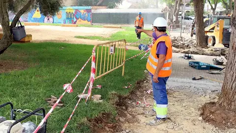 Obras en la Urbanizaci&oacute;n Bami en Jerez de la Frontera
