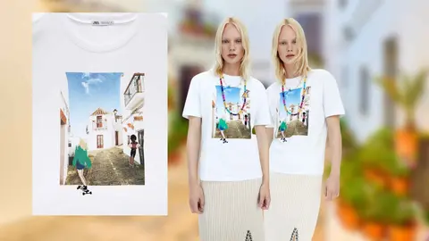Zara vende una camiseta con una calle de Vejer en el mundo entero por menos de 16 Euros