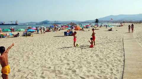 Playa de Los Palmones en Los Barrios