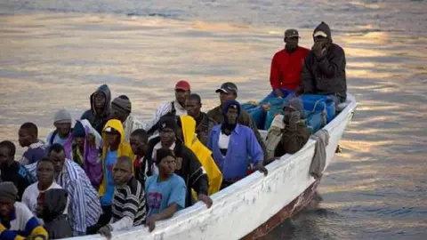 Migrantes llegados al Cabo de Trafalgar