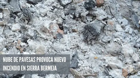 Una nube de pavesas provoca un nuevo incendio en Sierra Bermeja