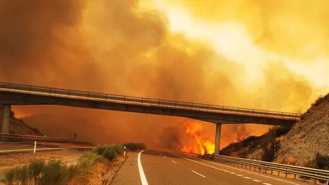 Incendio en Sierra Bermeja