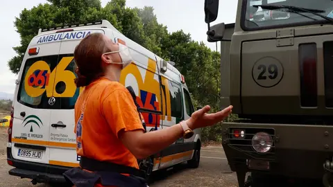 Las lluvias han ayudado a controlar el incendio en Sierra Bermeja