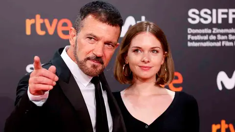 Antonio Banderas y Stella Banderas en el Festival de San Sebastian