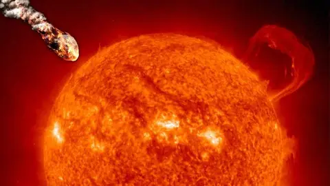 Un megacometa gigante entra en el Sistema Solar y va directo hacia el Sol   
