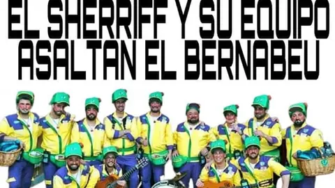 La chirigota de El Sheriff ironiz&oacute; con la derrota del Real Madrid en el Bernab&eacute;u