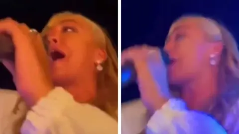 Este es el video de Bel&eacute;n Esteban d&aacute;ndolo todo en la boda de Anabel Pantoja