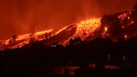 La lava del volc&aacute;n de La Palma