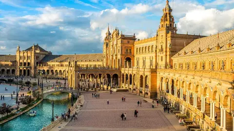 Plaza de Espa&ntilde;a en Sevilla