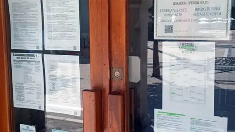 Oficina de Turismo en Jerez cerrada