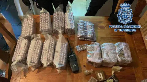 20 kilos de hach&iacute;s intervenidos durante la operaci&oacute;n de la Polic&iacute;a Nacional en La L&iacute;nea
