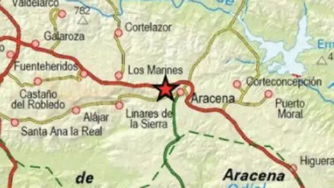 Registrado un terremoto en Aracena