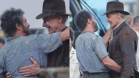 Indiana Jones: Antonio Banderas se reencuentra con Harrison Ford y esto es lo que pas&oacute;