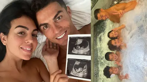 Los nuevos gemelos de Cristiano Ronaldo nacer&aacute;n en mayo de 2022