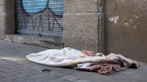 Persona sin hogar en C&aacute;diz